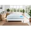 Image de Ensemble sommier matelas 160x200 Bodyzone+ Ressorts ensachés et mémoire de forme - 26 cm - Ferme - sommier blanc