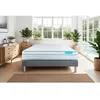 Image de Ensemble sommier matelas 160x200 Bodyzone+ Ressorts ensachés et mémoire de forme - 26 cm - Ferme - sommier gris