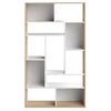 Image de Seoul Bibliotheque - Decor Chene Et Blanc - L 91 X P 33x H 163 Cm
