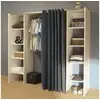 Image de Dressing extensible emeric - l.112/185 cm - blanc et anthracite 984021.858581