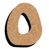 Image de Objet décoratif - LE GEANT DE LA FETE - Lettre en bois médium 15 cm - Marron - Adulte - Mixte