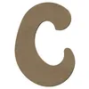 Image de Lettre majuscule C en bois MDF à décorer - 8 cm