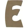 Image de Lettre majuscule E en bois MDF à décorer - 8 cm
