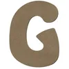 Image de Lettre majuscule G en bois MDF à décorer - 8 cm