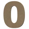 Image de Chiffre 0 en bois MDF à décorer - 8 cm