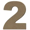 Image de Chiffre 2 En Bois Mdf À Décorer - 8 Cm