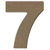Image de Chiffre 7 En Bois Mdf À Décorer - 8 Cm
