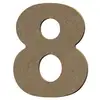 Image de Chiffre 8 En Bois Mdf À Décorer - 8 Cm