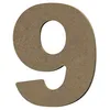 Image de Chiffre 9 En Bois Mdf À Décorer - 8 Cm