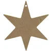 Image de Étoile À 6 Branches En Bois Mdf À Décorer - 11 X 11 Cm