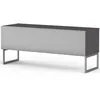 Image de Meuble Tv Tissu Acoustique Et Mélaminé Gris Venezia 120cm