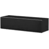 Image de Meuble Tv Tissu Acoustique Et Mélaminé Noir Dallas 120cm