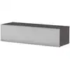 Image de Meuble Tv Tissu Acoustique Et Mélaminé Gris Foncé Philladelphie 120cm