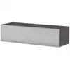 Image de Meuble tv tissu acoustique et mélaminé gris foncé philladelphie 120cm
