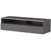 Image de Meuble Tv 2 Niches 1 Porte Bois Gris Los Angeles 120cm