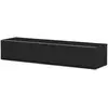 Image de Meuble Tv Tissu Acoustique Et Mélaminé Noir Dallas 160cm