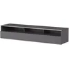 Image de Meuble Tv 3 Niches Mélaminé Gris Los Angeles 160cm