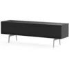 Image de Meuble Tv Tissu Acoustique Et Mélaminé Noir Cairns 160cm