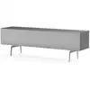 Image de Meuble tv tissu acoustique et mélaminé gris pieds métal adelaide 160cm