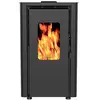 Image de Supra - poêle à granulés de bois 6.1kw noir orphee 6 noir - ORPHEE 6 NOIR