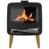 Image de Supra - poêle à bois fonte 10kw noir fr9016130b - kris FR9016130B