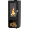 Image de Supra - poêle à bois fonte 11.5kw noir fr9016200b - maonie bûcher FR9016200B