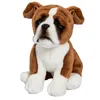 Image de Peluche boxer assis 30 centimetre - ANIMA - PELUCHES/Animaux - Marron - Plastique - Dès 3 ans