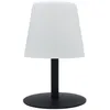 Image de Lampe De Table Sans Fil - Standy Mini Dark - H25 Cm - Pied En Acier Noir - Led Blanc Chaud Et Blanc