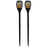 Image de Lumi Jardin Lot De 2 Mini Torches Solaires Maity Sun - Effet Flamme - Led - H 70 Cm - Blanc Chaud