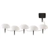 Image de 5 Demi boules solaires à piquer HALF MOON D15cm