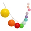 Image de Guirlande lumineuse solaire - LUMISKY - MIMY COLORS SOLAR - 3.80 m - Boules de coton - 10 ampoules - LED blanc chaud