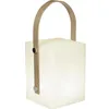 Image de Tiky Lanterne Sans Fil Poignée Bambou - Led Blanc Chaud/multicolore Dimmable - H27cm