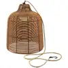 Image de Suspension Nomade - Hang Boheme - H35 Cm - Polyrotin Avec Corde - Led Blanc Chaud Et Blanc Dimmable