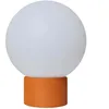 Image de Lampe De Table Touch Effet Beton Orange Led Terra Orange Terre Cuite H25cm
