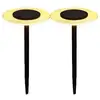 Image de Lot De 2 Balises Solaires A Piquer - Ufo - H35 Cm - Led Blanc Chaud