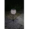 Image de Décoration métal à énergie solaire - Design rétro - GALIX - 1 LED blanche - 8 heures déclairage - 10 Lumens