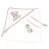 Image de Cape de bain avec gant Miam le Gateau - Les Kinousses - Gris - 70x70cm - 3 mois