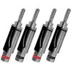 Image de Prise banane - Norstone - BLS-500 - Cuivre plaqué argent - LockIn system - Lot de 4