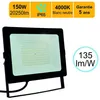 Image de Projecteur LED pro haute puissance 150W 20250lm 135lm/W 4000K IP65 - câble 1M - garantie 5 ans