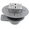 Image de Bonde à sortie HORIZONTALE pour receveur à carreler RAINY et HIGH RAINY - Grille Inox Chrome