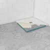 Image de Bac receveur de douche à carreler 90x90cm recoupable sur mesure pour douche à litalienne