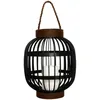Image de Lanterne solaire décorative - LUMISKY - FIDJY - H30 cm - Poignée en corde effet bougie - LED blanc chaud