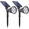Image de Spot solaire extérieur étanche - LUMISKY - 4 LEDs blanches - 200 Lm - Tête pivotante à 90°C