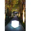 Image de Cube lumineux tabouret filaire pour extérieur LED - LUMISKY - Carry W40 - Blanc - 10W - Hauteur 40cm