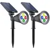 Image de Lumisky Pack De 2 Spots Solaires Extérieur - 4 Leds Colorées - 200lm - Tete Pivotante