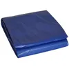 Image de Bâche piscine rectangulaire 6 x 10m Bleue marine avec filet découlement résistance 140g/m2