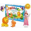 Image de Pate à modeler autodurcissante - SENTOSPHERE - Patarev - Coffret 6 pots de 18g - Rebondissante - Parfumable - Dès 5 ans