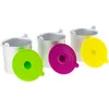 Image de Lot de 3 bols pour turbine à glace HF180 - H.KOENIG BO318 - Capacité 1L - Couleurs acidulées