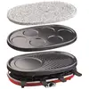Image de Appareil A Raclette 4 En 1 Hkoenig - Rp418 - Juqu'a 8 Personnes - 3 Plaques Interchangeables - Température Réglable - 15