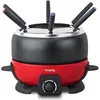Image de Appareil à fondue HKOENIG - ALP1800 - Jusquà 6 personnes - Capacité 2L - Thermostat réglable jusquà 190°C - 800W - Rouge/Noir